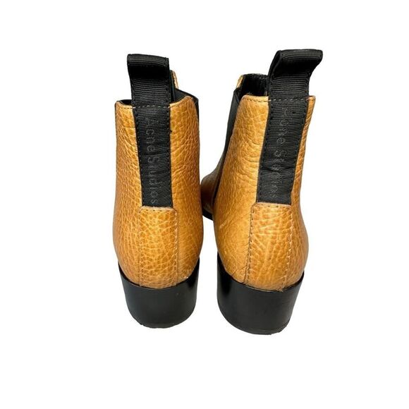 Acne Studios Ankle Boots Jensen Wheat Grained Tan Pointed Toe Chelsea Boot 38 - Picture 7 of 10